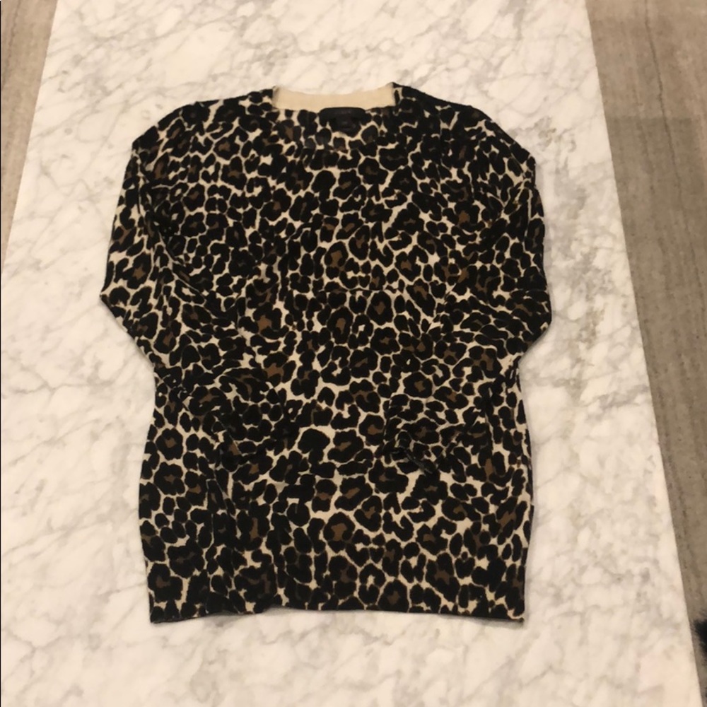 J. Crew Leopard Crewneck
